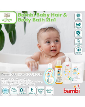 Bambi Baby Hair & Body Bath 2In1 Perawatan Tubuh Bayi