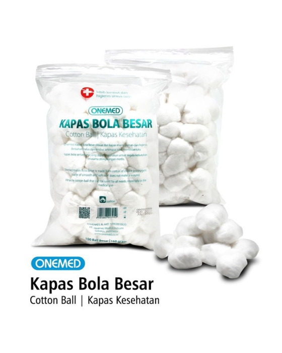 ONEMED KAPAS BOLA BESAR 100S 160GR