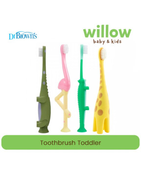 DR. BROWN TOOTHBRUSH TODDLER DINOSAUR GREEN