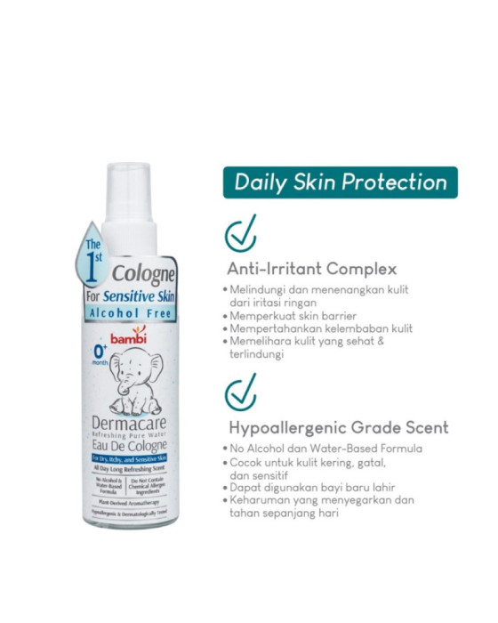 Parfume Bayi Bambi Dermacare Eau De Cologne 100Ml
