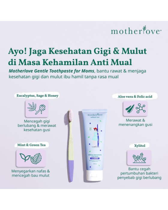 Motherlove Gentle Toothpaste For Moms Pasta Gigi 100Gr