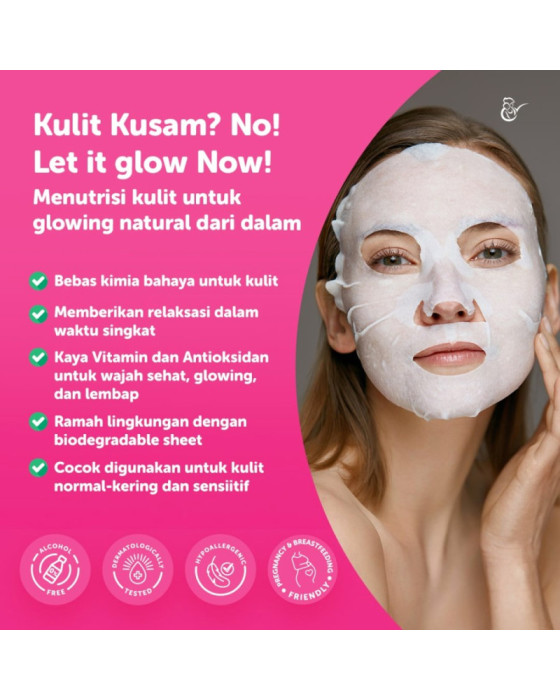 Mamaschoice Sheet Mask Revitalizing 3X20Ml Masker Wajah