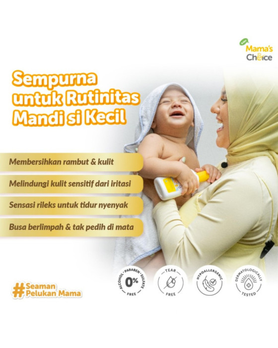 Mamaschoice Baby Hair N Body Wash 200Ml Sabun Bayi