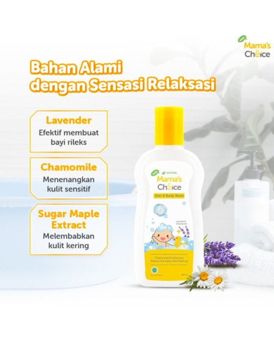 Mamaschoice Baby Hair N Body Wash 200Ml Sabun Bayi