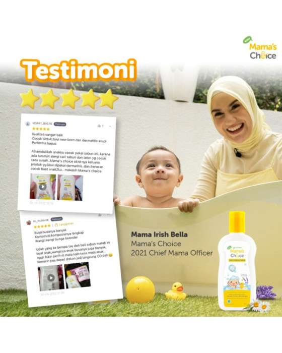 Mamaschoice Baby Hair N Body Wash 200Ml Sabun Bayi