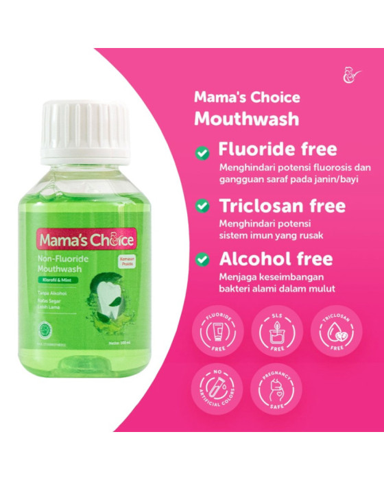 Mamaschoice Non Fluoride Mouthwash 100Ml Kesehatan Mulut