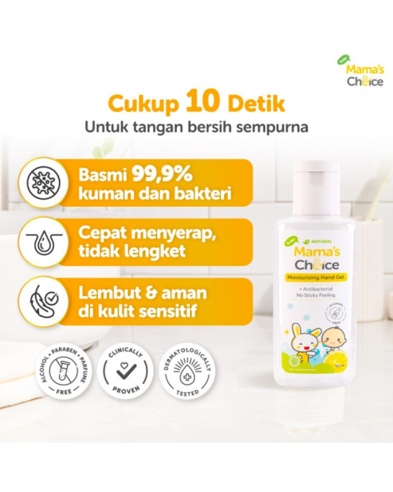 Mamaschoice Moisturizing Hand Gel 60Ml Perawatan Tangan