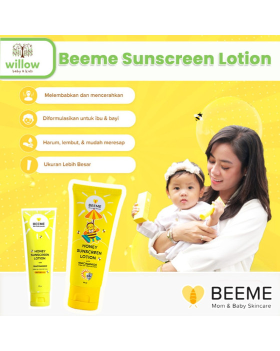 Beeme Honey Sunscreen Lotion Spf 50++ Tabir Surya Badan 20Gr
