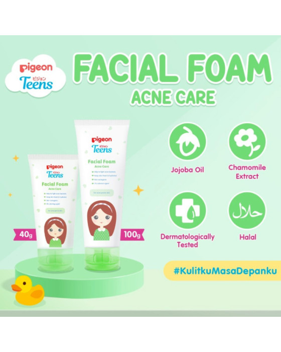 Pigeon Teens Facial Foam Acne Care Sabun Muka Wajah
