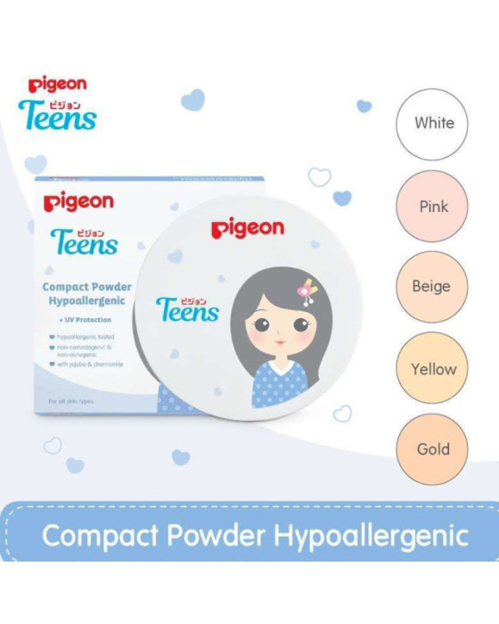Pigeon Teens Compact Powder+UV Bedak Wajah 14Gr