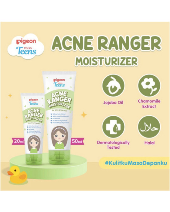 Pigeon Teens Acne Ranger Moisturizer Krim Wajah