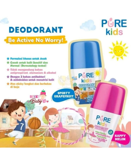 Purekids Deodorant Sporty 50Ml Perawatan Bayi