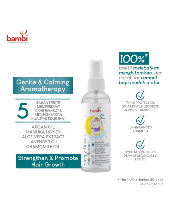 Perawatan Bayi Bambi Sleepy Time Hair Serum