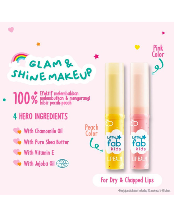 Little Fab Kids Lip Balm Pelembab Bibir
