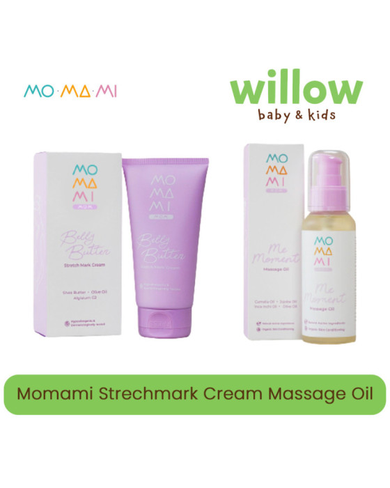 Momami Strechmark Cream Massage Oil Stretchmark Cream