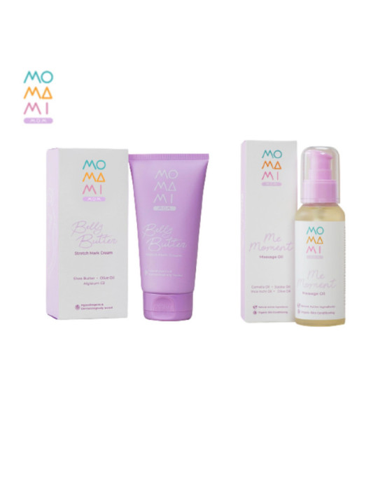 Momami Strechmark Cream Massage Oil Stretchmark Cream