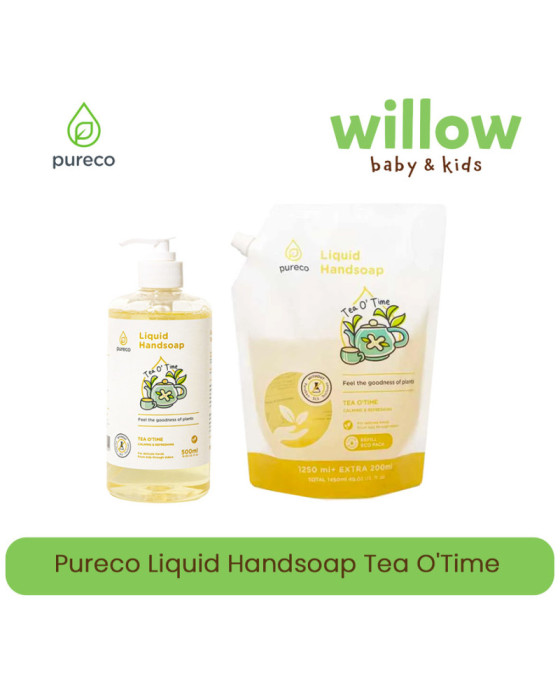 Pureco Liquid Handsoap Tea O'Time Sabun Cuci Tangan