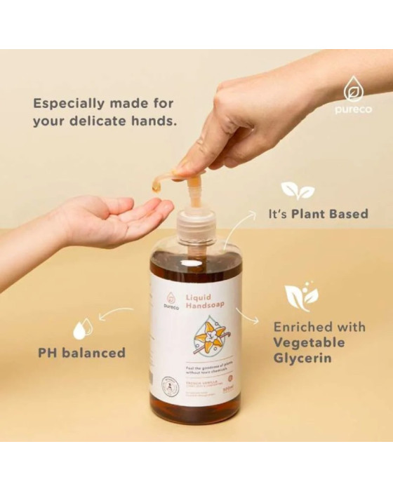 Pureco Liquid Handsoap Tea O'Time Sabun Cuci Tangan