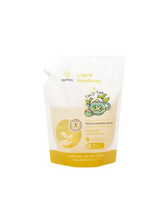 Pureco Liquid Handsoap Tea O'Time Sabun Cuci Tangan