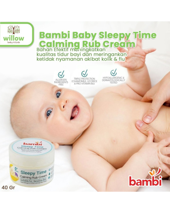 Cream Perawatan Bayi Bambi Baby Sleepy Time Calming Rub Cream