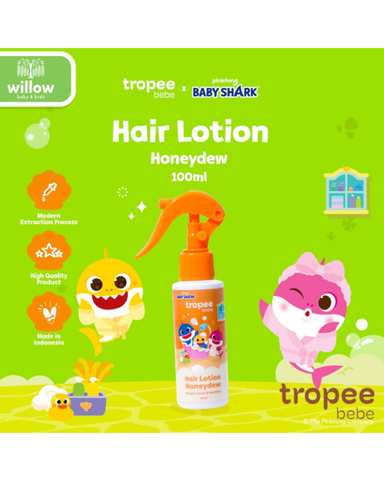 Tropee Bebe Baby Shark Hair Lotion 100Ml Lotion Bayi
