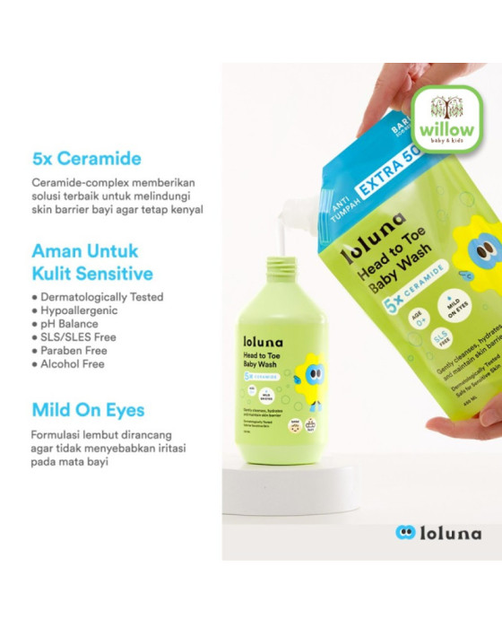 Loluna Head To Toe Baby Wash Sabun Mandi Bayi