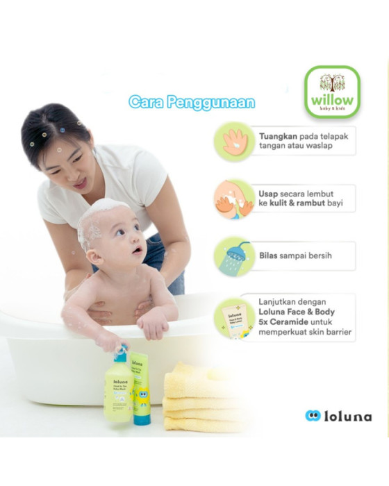 Loluna Head To Toe Baby Wash Sabun Mandi Bayi