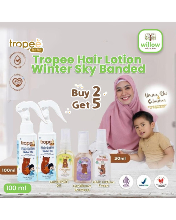 Tropee Hair Lotion Winter Sky Perawatan Bayi 100Ml Banded