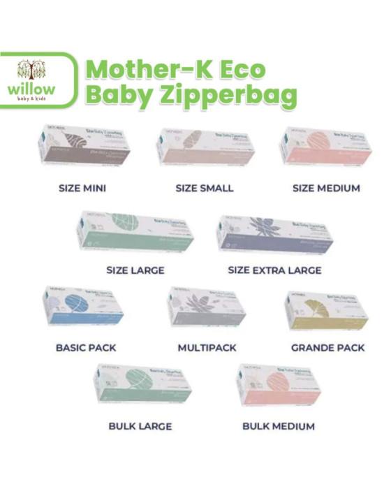 Mother-K Eco Baby Zipperbag Kantong Penyimpanan 15pcs