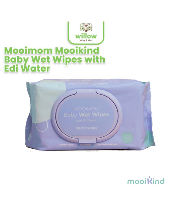 Mooimom X Mooikind Baby Wet Wipes with Edi Water Tissue Bayi