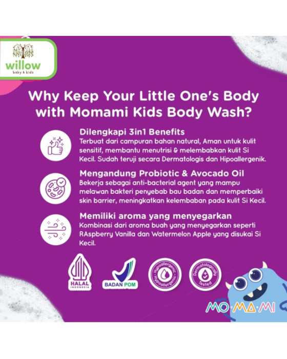 Momami Kids Body Wash Sabun Mandi 250Ml