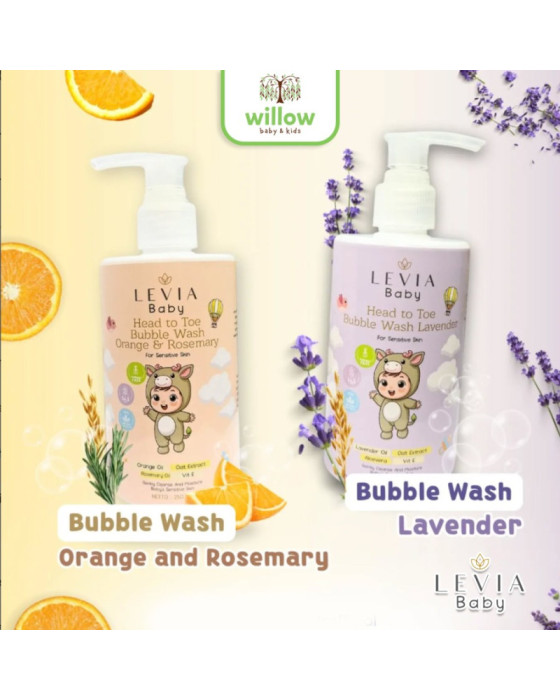 Perawatan Bayi Levia Baby Head To Toe Bubble Wash 250Ml