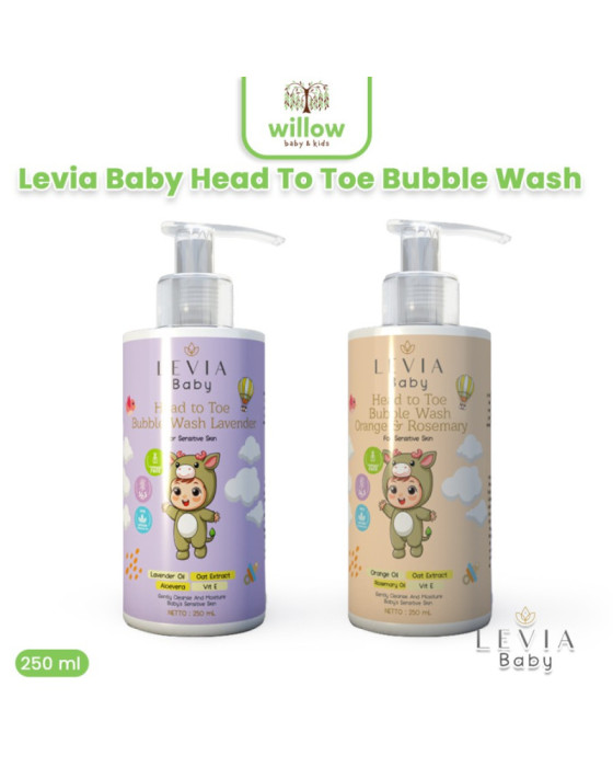 Perawatan Bayi Levia Baby Head To Toe Bubble Wash 250Ml
