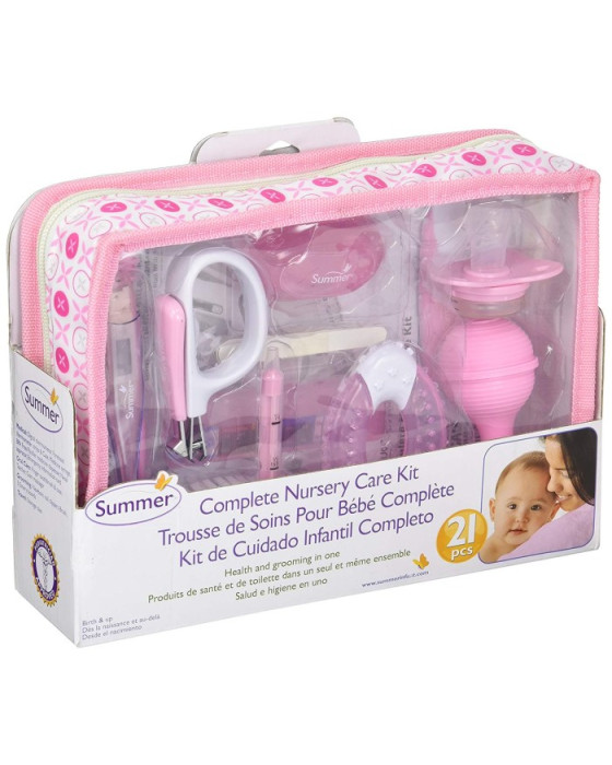 SUMMER 14464 DELUXE NURSERY N BATH KIT PINK 