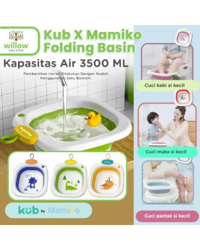 KUB X Mamiko Folding Basin Perlengkapan Mandi 3.5L