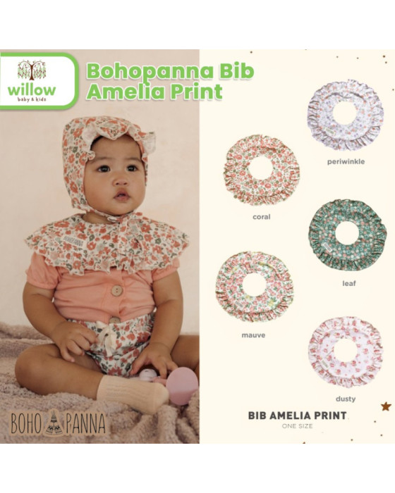 Celemek Bayi Bohopanna Bib Amelia Print