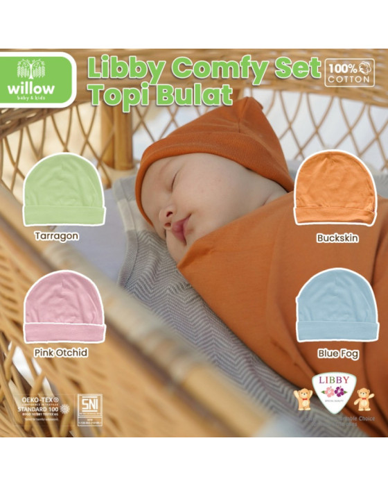 Libby Comfy Set Topi Bulat Bayi