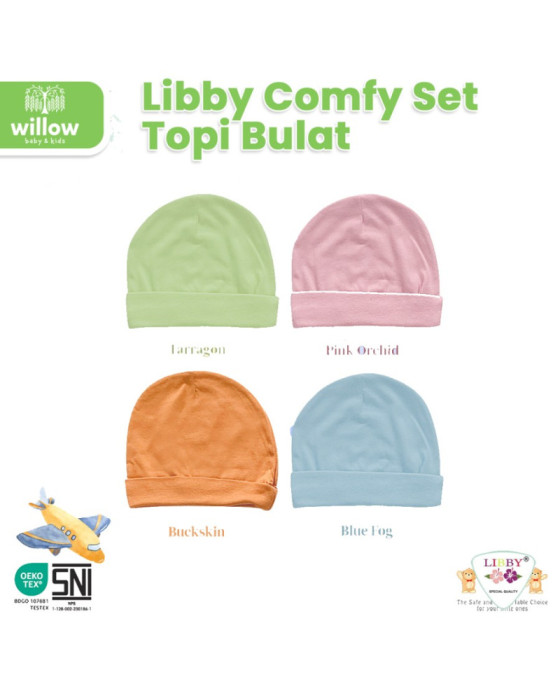 Libby Comfy Set Topi Bulat Bayi