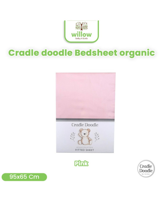 Cradle Doodle Bedsheet 95X65X10Cm Sprei Organik