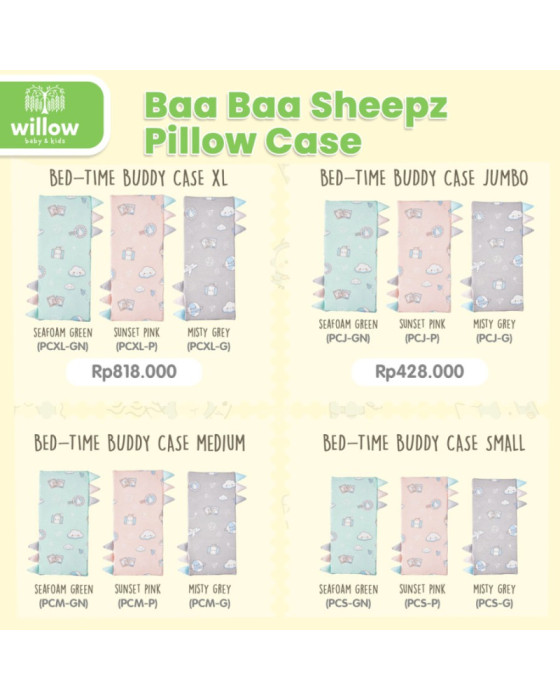 Baa Baa Sheepz Big Buddy Pillow Case Med. Around The World Sally&Pippe