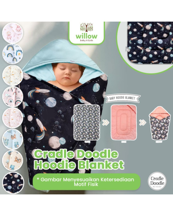 Cradle Doodle Hoodie Blanket Selimut Bayi