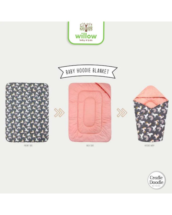 Cradle Doodle Hoodie Blanket Selimut Bayi