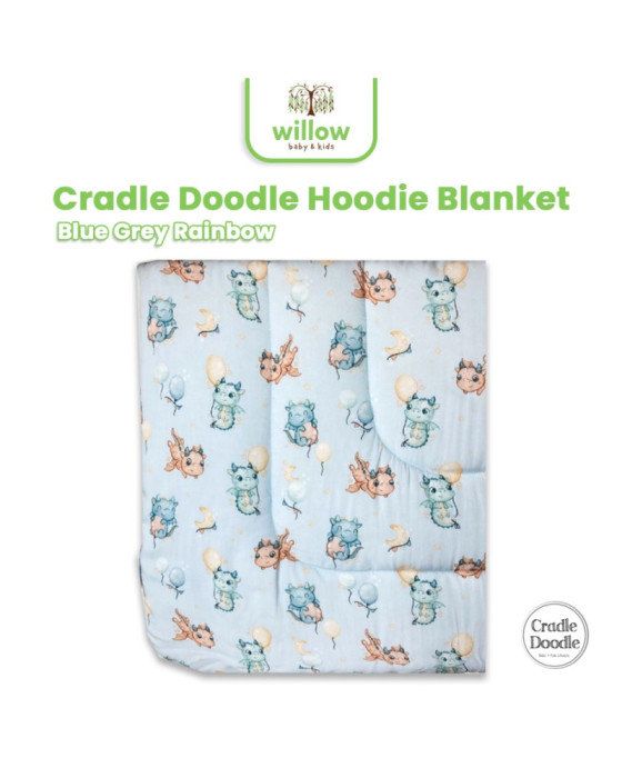 Cradle Doodle Hoodie Blanket Selimut Bayi