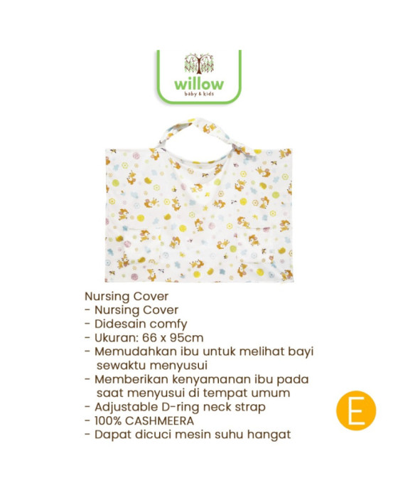 Perlengkapan Menyusi Elegance Nursing Cover Bouncing Bambi