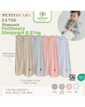 Petitbeary Sleepsack 0.5Tog Bedong Bayi