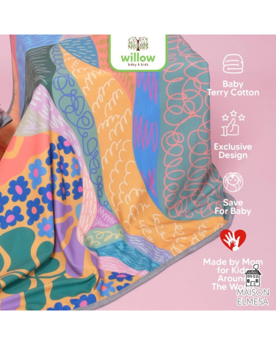 Selimut Bayi Maison Elmesa On The Go Printing Blanket Jungle