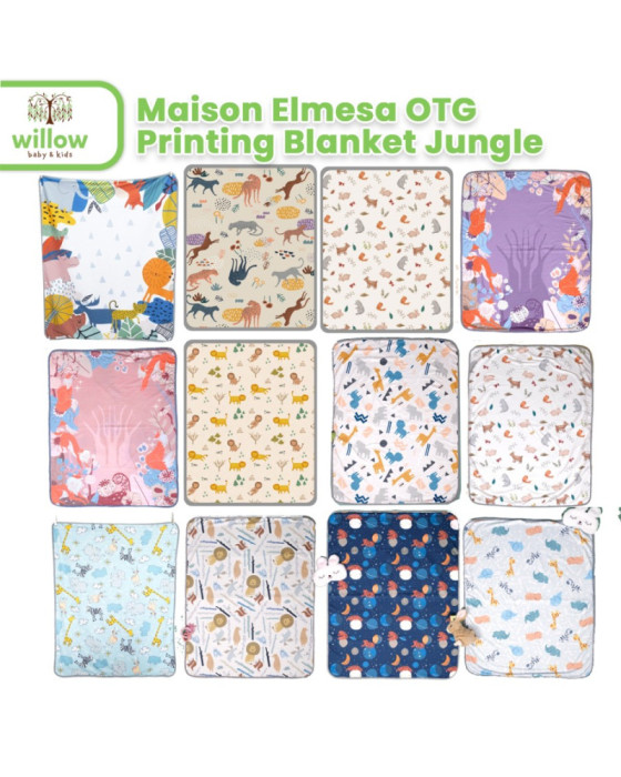 Selimut Bayi Maison Elmesa On The Go Printing Blanket Jungle