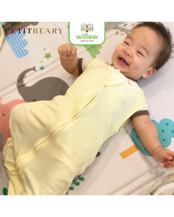 Petitbeary Ribbed Sleepsack Swaddle 0.2Tog Bedong Bayi