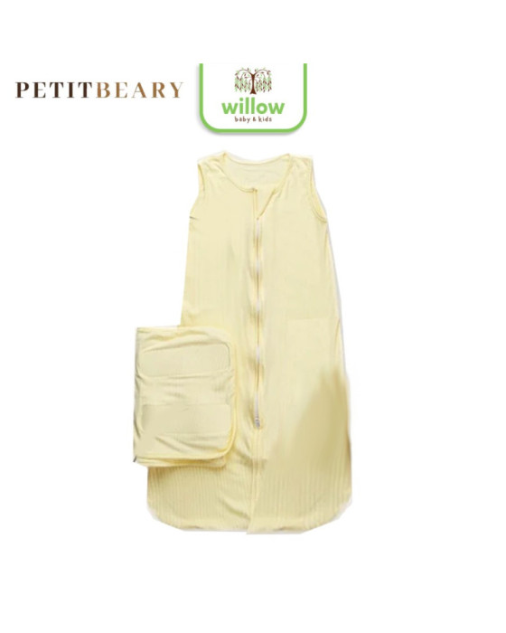 Petitbeary Ribbed Sleepsack Swaddle 0.2Tog Bedong Bayi