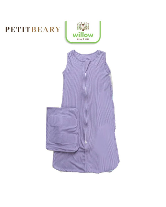 Petitbeary Ribbed Sleepsack Swaddle 0.2Tog Bedong Bayi